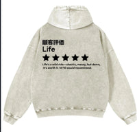 Pure Cotton Washed Vintage Hooded Sweatshirt With Double-layer Hood