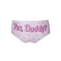 Low-waisted Peach Hip Letter Print Student Girl Briefs