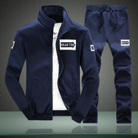 Jacket Arrow Casual Pants Sweatshirt Trousers Two Piece Set