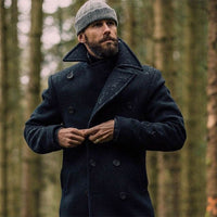 Men's Mid-length Long Sleeve Woolen Coat