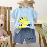 Short-sleeved Cotton Shorts Exercise Homewear Suit