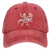 Men's Versatile Knight Dinosaur Embroidered Baseball Cap