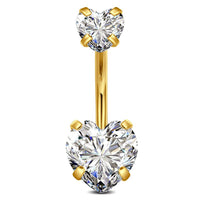 Personalized Zircon Butterfly Round Belly Button Ring