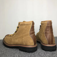 Autumn And Winter Men's Round Toe Fashion Casual Leather Shoes Martin Boots