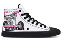Printed Couple High Top Canvas Shoes