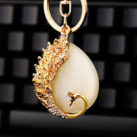 Diamond Crystal Swan Car Key Ring