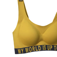Sports Latex Underwear Wireless Contrast Color Women's Bra