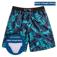 Beach Pants Men's Soakable Hot Spring Swimming Trunks Water Park Beach Couple Vacation Suit Loose Shorts Women