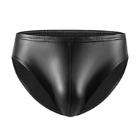 Men's Close-fitting Soft Leather Shorts