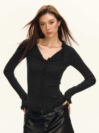 Retro Design Knitted New Top Slim Fit Sweater