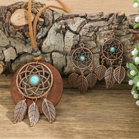 Retro Floral Earrings And Necklace Set With A Distinctive European And American Style