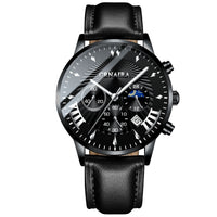 Men's Fashion Imitation Three-eye Waterproof Quartz Watch