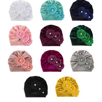 Baby Solid Color Flower Hat