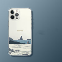 Transparent Phone Case Simple Straight Edge