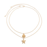 Ocean Vacation Style Starfish Shell Pendant Waist Chain For Women