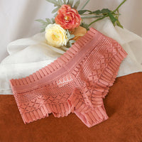Feather Lace  Thong Breathable Buttocks