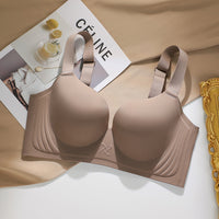 Traceless Plus Size Bra For Women Push Up Breast Holding Adjustment