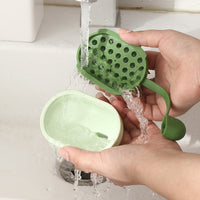 Creative Soft Gel Shampoo Brush Household Bath Shampoo Brush Massager Pet Bath Brush