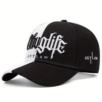 Embroidered Letter Double Stitching All-matching Sun Hat Peaked Cap