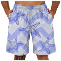 Men's Fashion Casual Print Sports Quick Dry Beach Pants