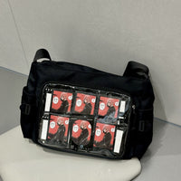 Everyday Versatile Transparent Single-shoulder Canvas Bag