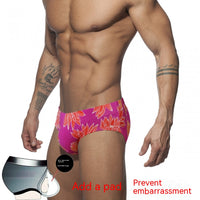 Men's Low Waist Anti-embarrassment Cup Quick-drying Shorts