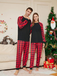 Plaid Printed Parent-child Pajamas Pajamas Suit
