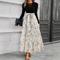 Fashionable And Elegant Printed Loose-Fitting Dress For Women