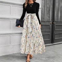 Fashionable And Elegant Printed Loose-Fitting Dress For Women