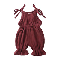 Summer Baby Cotton And Linen Jumpsuit
