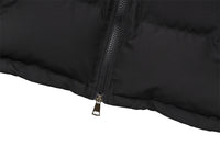 Dark Spider Print Stand Collar Bread Cotton Coat Jacket