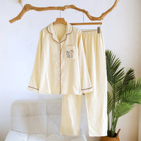 Womens Long-sleeve Long-pants Loungewear Set Suitable For Wearing Outside