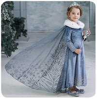 Girls' Fashion Simple Solid Color Princess Dress