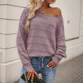 Fashionable Women's Retro Hollow-out Loose Sweater