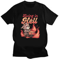 Mens Short-Sleeve Cool Baphomet T-Shirt