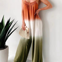 Minimalist Design Figure-flattering High-waist Suspender Jumpsuit