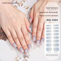 Gel Nail Art Sticker Christmas Semi-curing Nail Sticker