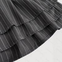 Sweet And Stylish Preppy-style Patchwork Skirt