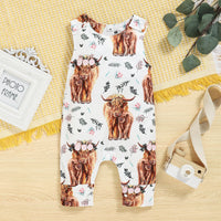 Animal Print Jumpsuit New Sleeveless Jumpsuit Infant
