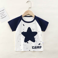Children's T-shirt Pure Cotton Baby Cartoon Thin Short Sleeve