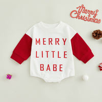 Simple Letter Print Colorblock Long Sleeve One Piece Triangle Romper