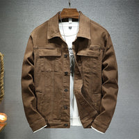 Handsome Korean Style Slim Fit Denim Coat For Men