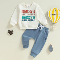 Letter Long-sleeve Sweater Set