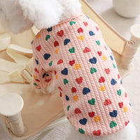 Pet Small Dog Autumn And Winter Clothes Snap Cardigan Sweater