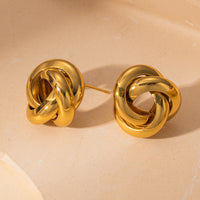 Titanium Steel Smooth-surface Earrings High-end And Subtly Luxurious For Women