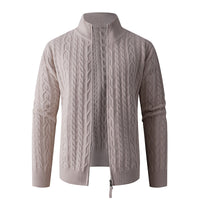 New Men's Knitwear Fashionable Half-zip Thickened Sweater