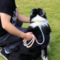 Dog Rainbow Traction Rope Explosion-proof And Adjustable