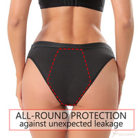Ladies Mid Waist Free Off Three Breasted Side Leakage Prevention Menstrual Panties
