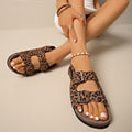 Soft-soled Flip-flops With A Belt Buckle Sandal