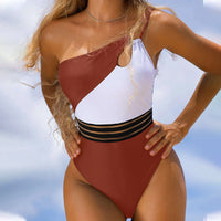 Women's Mesh Panel One Piece Swimsuit Bikini